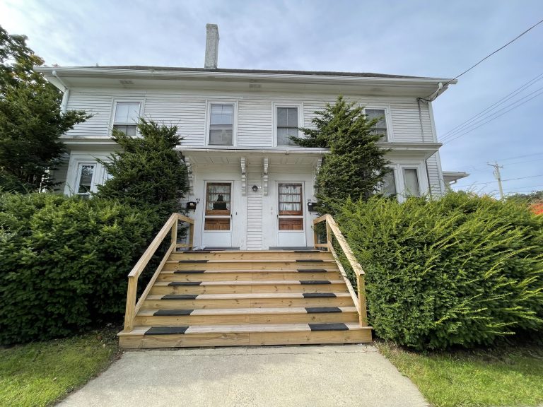 Wide view of front